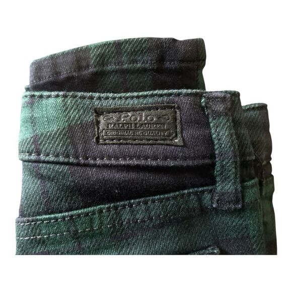 NWT POLO RALPH LAUREN GIRLS JEANS NAVY GREEN THE TOMPKINS SKINNY HIGH RISE - Picture 4 of 7